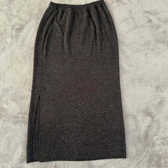 Nordstrom Dresses & Skirts - Vintage Nordstrom Gray Wool Blend Pull On Maxi Skirt Women's MEDIUM